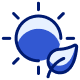 sun and leaf icon