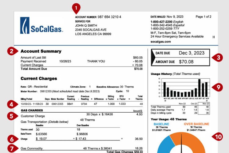 Billing SoCalGas Billing SoCalGas