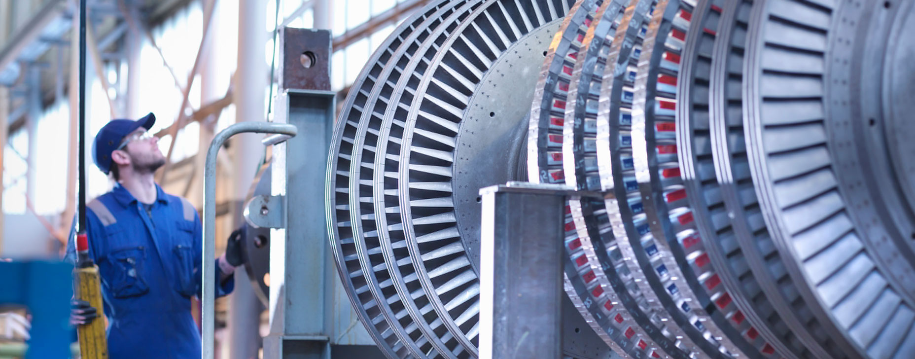 man working with machinery