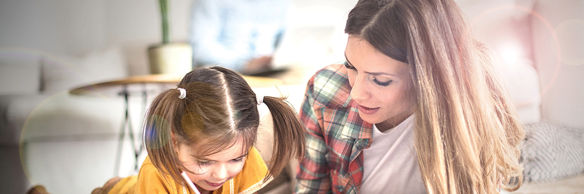 Mom and Daughter coloring
