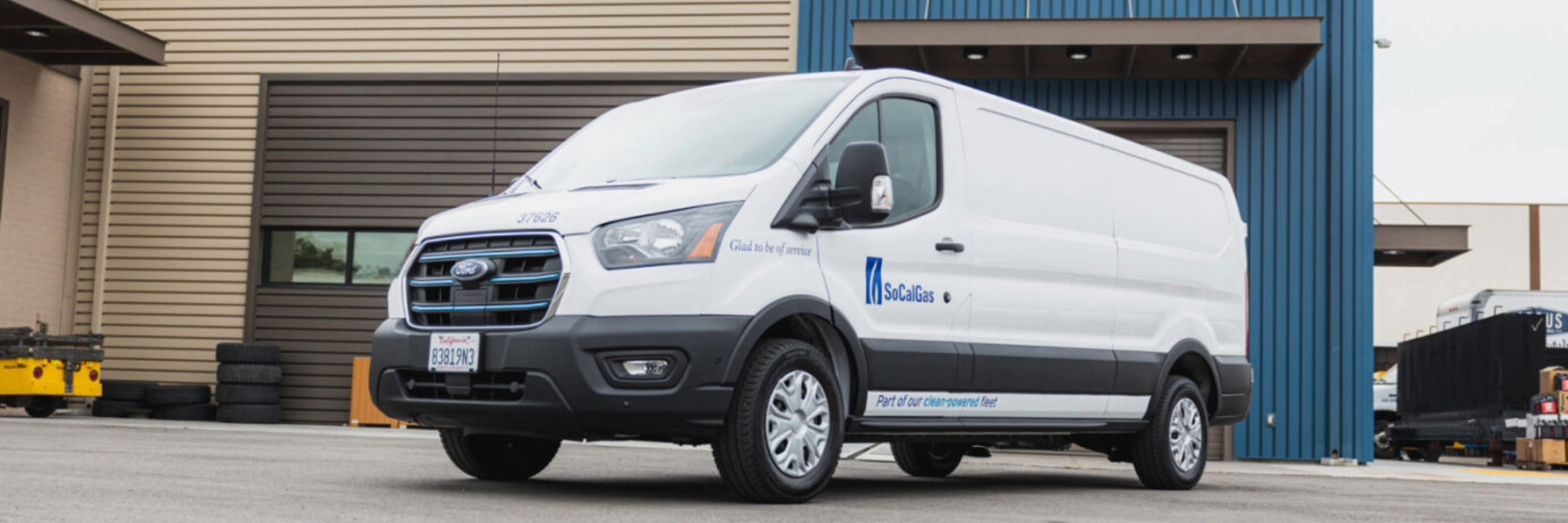 Image of a Ford Electric Van