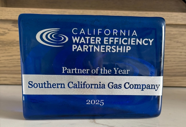 Image of CalWEP partner of the year award