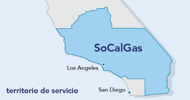 SoCalGas Territorio de Servicio