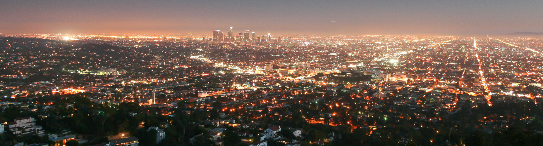 aerial view of city during evening