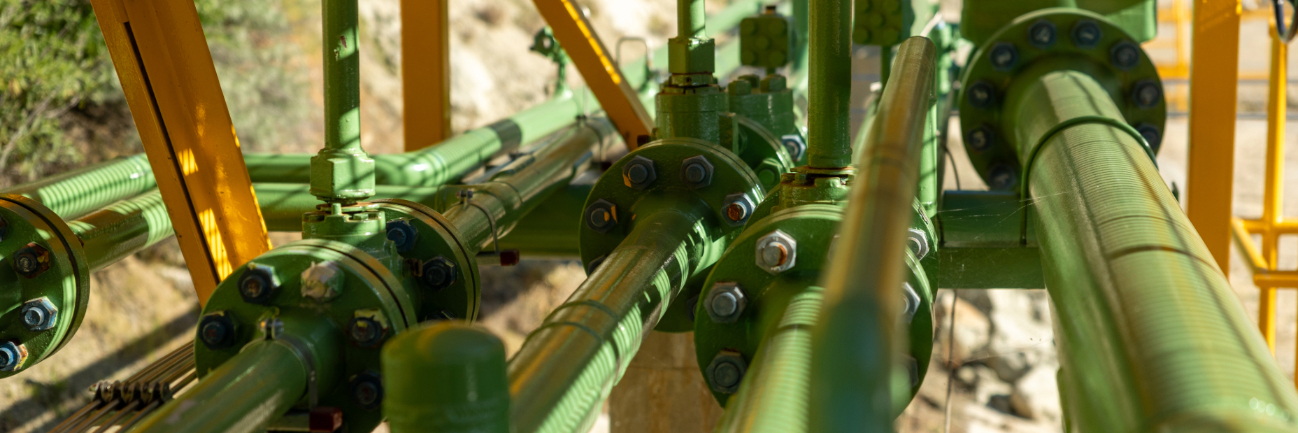 Image of natural gas transmission pipelines