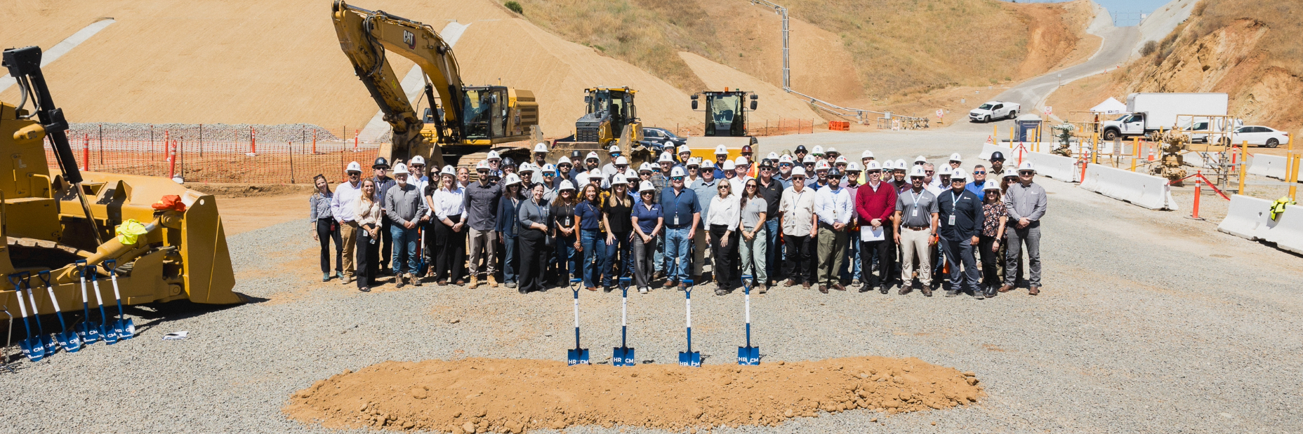 SoCalGas employees gathered for a group shot at the ground breaking of the honor rancho modernization project