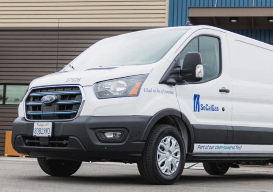 Image of a Ford Electric Van
