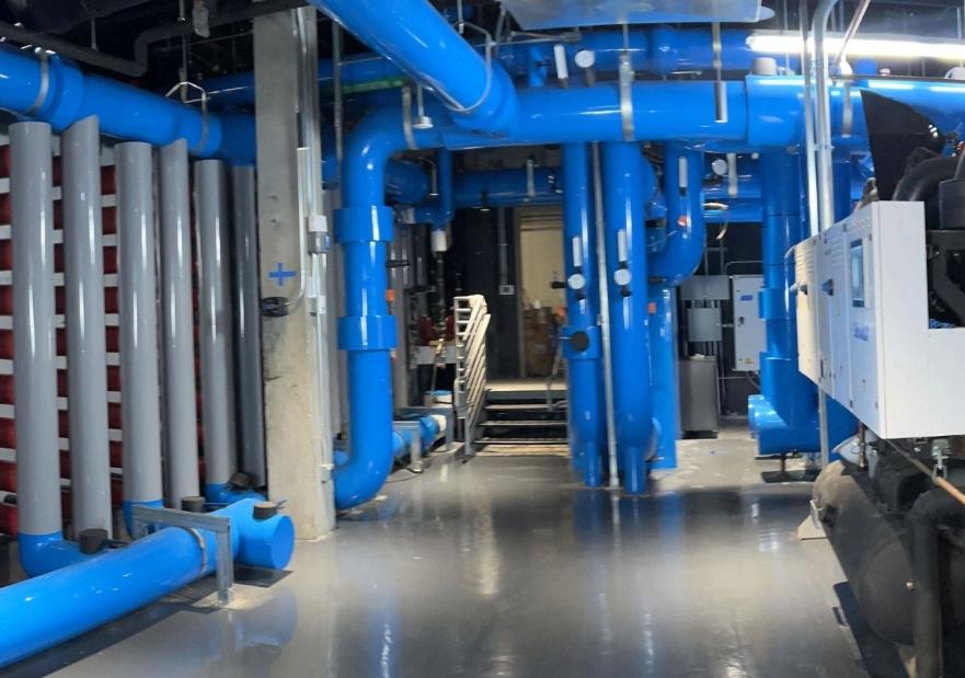 pipes in a basement