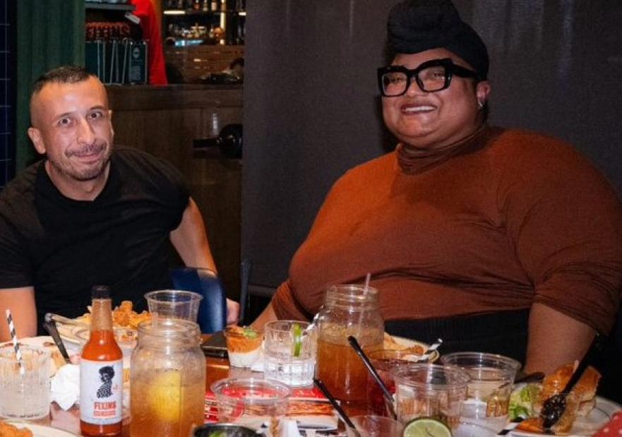 People sitting down for a meal at a restaurant