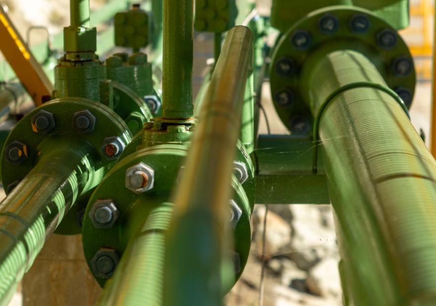 Image of natural gas transmission pipelines